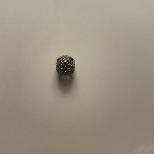 Circular Silver Flower Pandora Charm